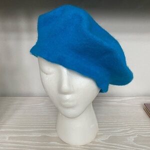 Epoch Hats 100% Wool Beret Blue